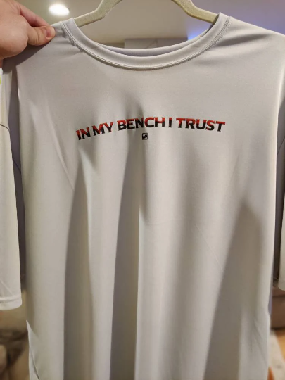 In My Bench I Trust- Athletic Performance T-shirt