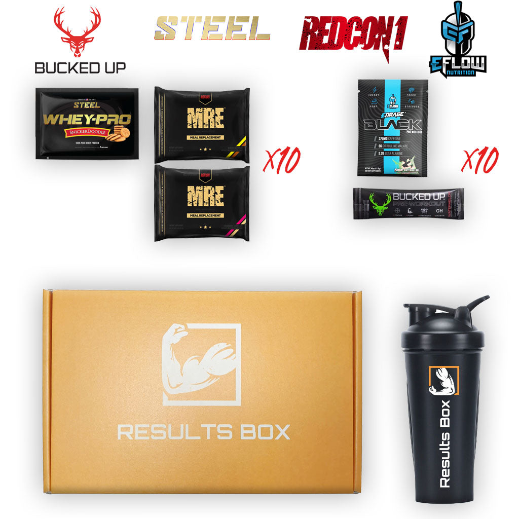 Swole Box (20 Servings) w/Shaker Cup- $80 Value