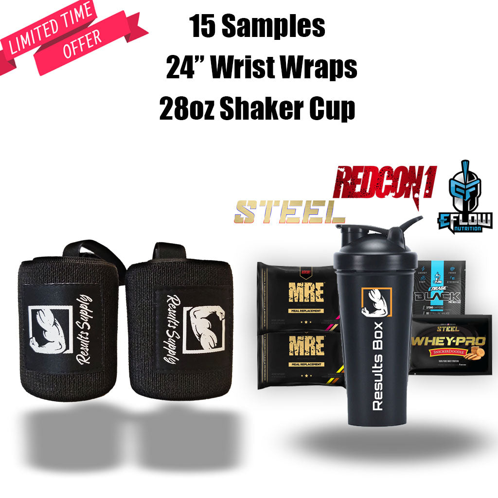 Variety Combo- Wraps + Samples (15 Servings) + Shaker Cup