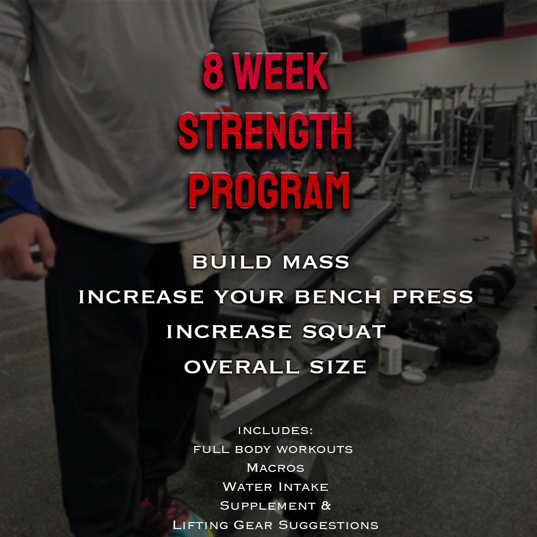 results fitness 8 week strength program pdf. increase mass, bench press, squat for powerlifters and bodybuilders, moderate to advanced lifters